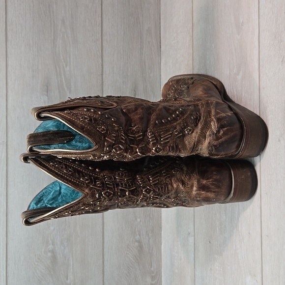 Corral Women 43751 Leather Western HOBO Square Toe boho sz 7.5M - Picture 5 of 14